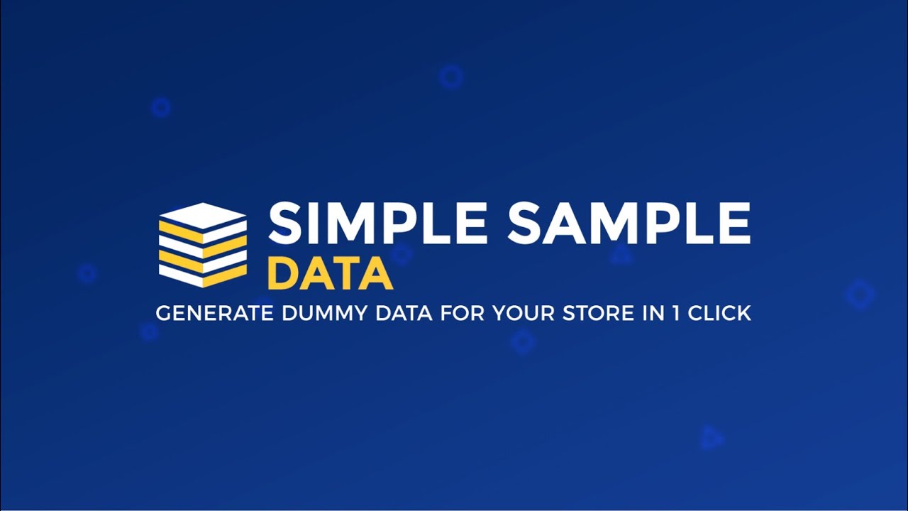Simple Sample Data - DevelopemtApp for Shopify Stores - YouTube