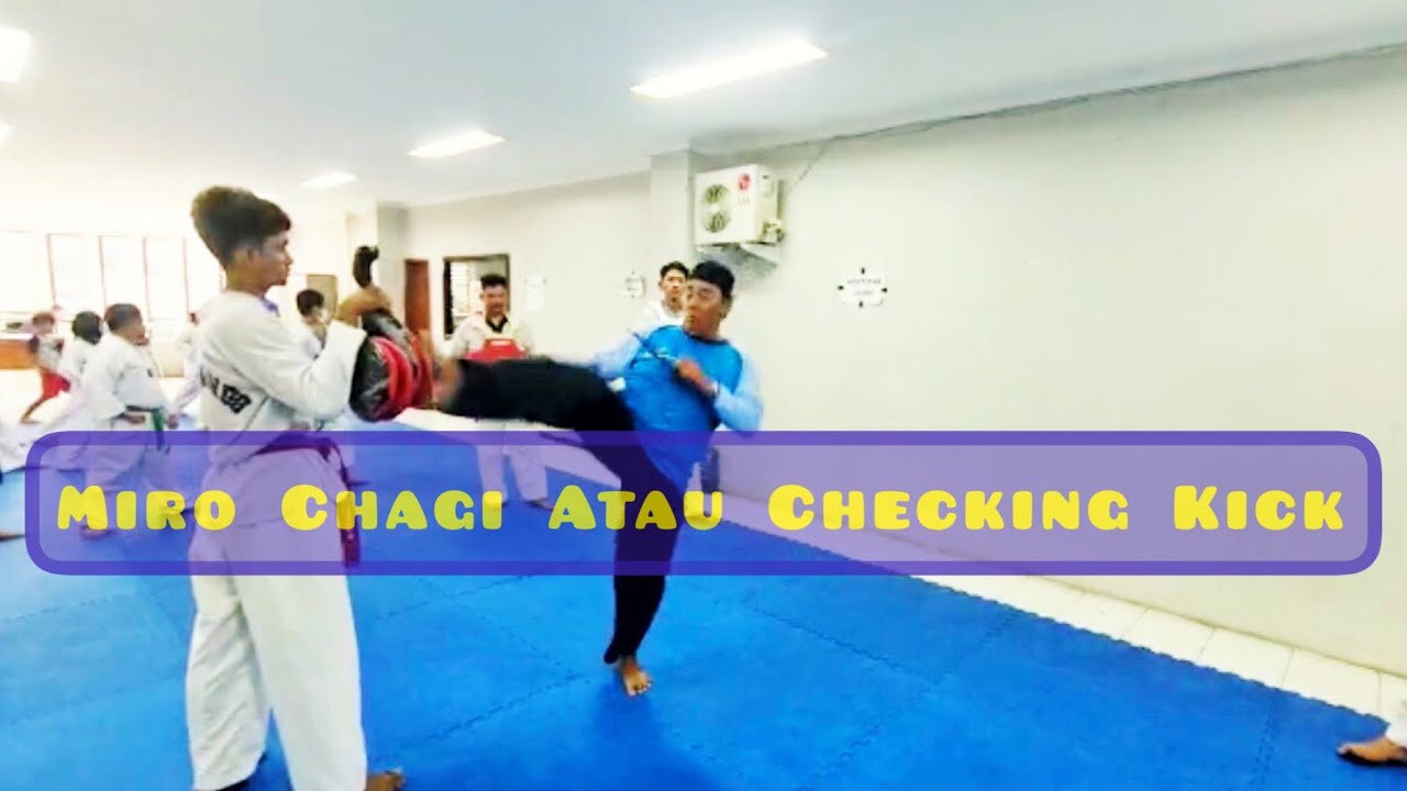 Miro Chagi/ Checking Kick Antisipasi Semua Tendanganan Taekwondo - YouTube