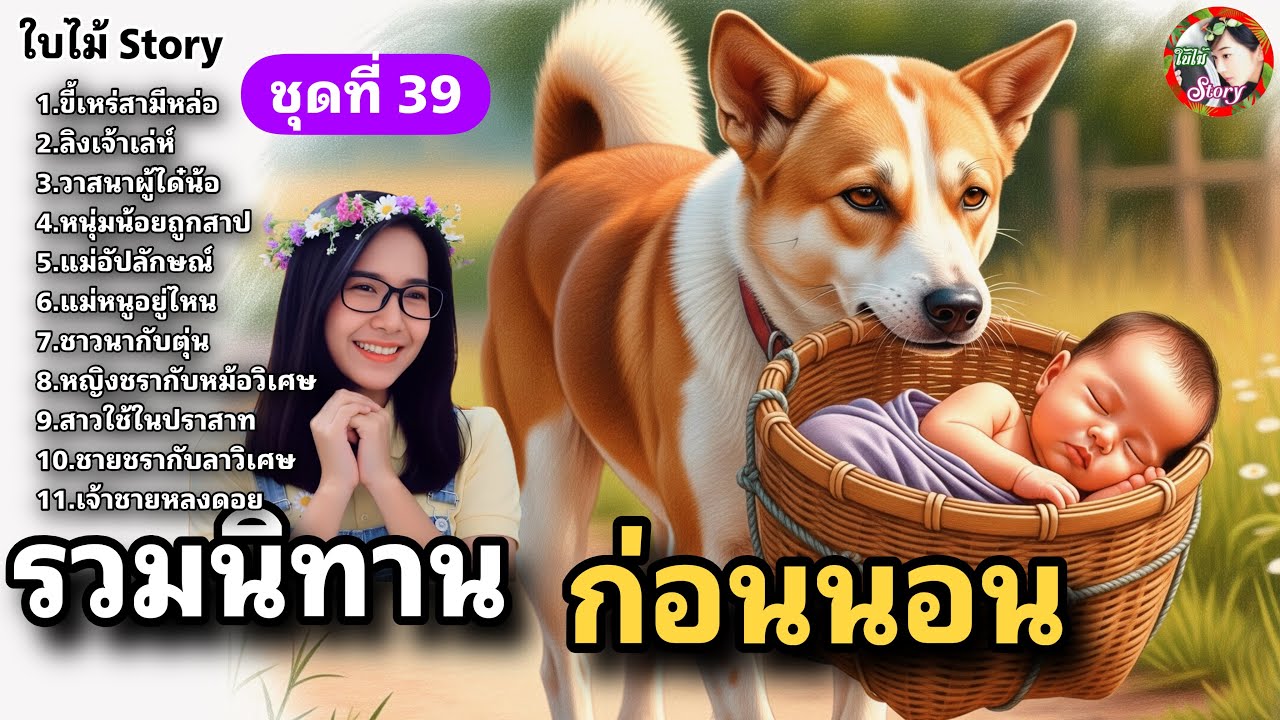 รวมนิทานก่อนนอน 👉ชุดที่39| ฟังยาวๆ 4 ชั่วโมง | #นิทานก่อนนอน | ใบไม้สตอรี่☘️
