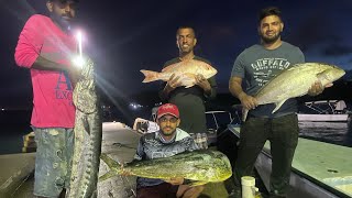 Fishing for Mahi Mahi, Amberjack, American Snapper and Barracuda ! On the Ocean Explorer, Trinidad.