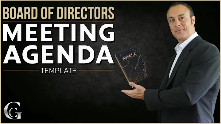 Board Of Directors Meeting Agenda Template