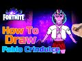 How To Draw Fabio Sparklemane I Fortnite