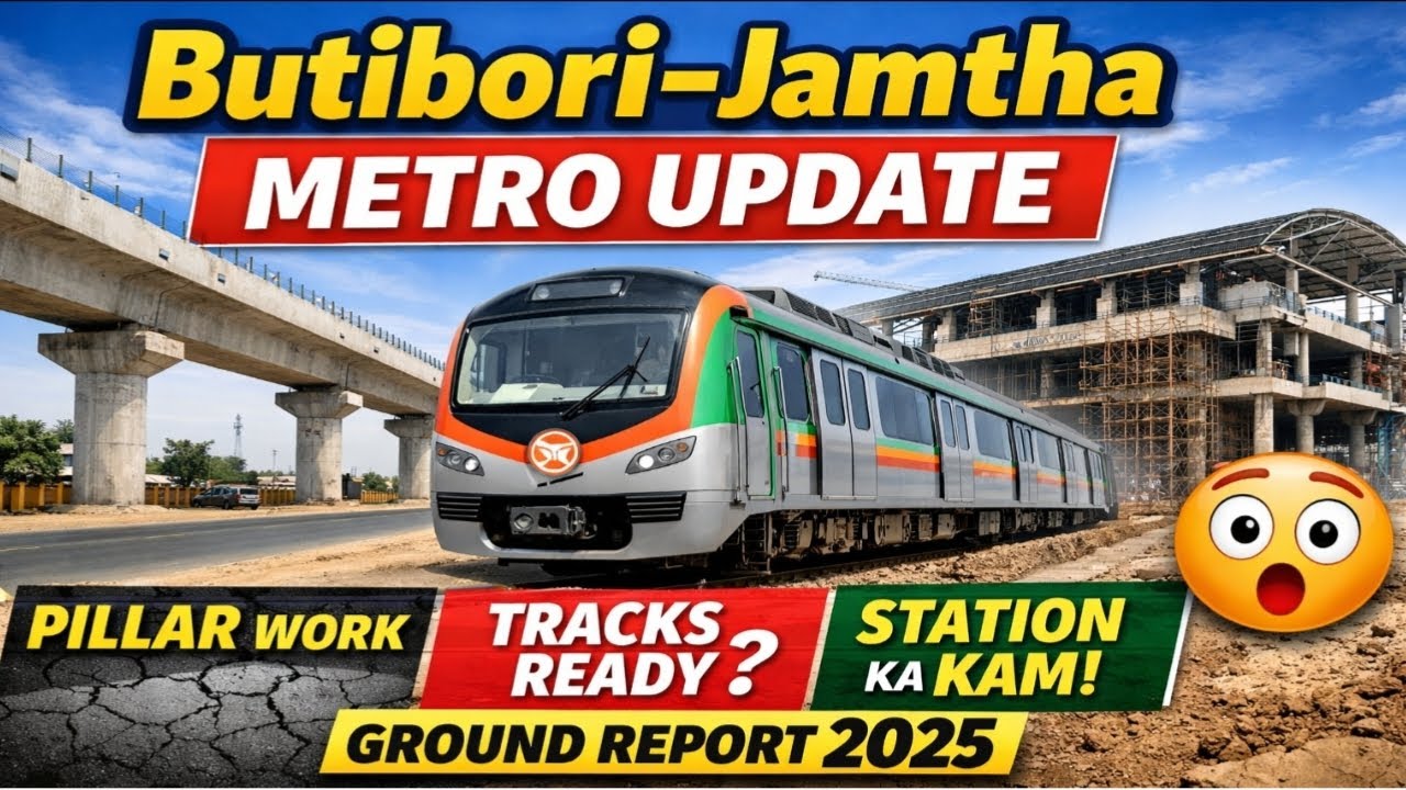 Butibori se Jamtha tak Metro ka kaam | Latest Ground Update 2025 🚇