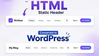 Integrate custom html Header to Wordpress & make it dynamic #wordpress #wordpresstutorial