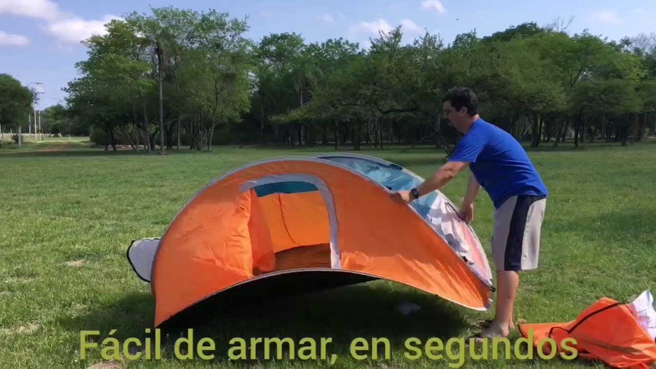 carpa-pavillo-4-personas-autom-tica-nucamp-impermeable-youtube