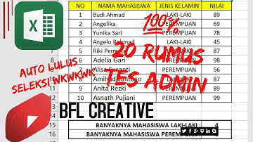 20 Rumus Excel untuk TES Admin Kantor | Auto Lulus Seleksi wkwk | Tips Ms Excel