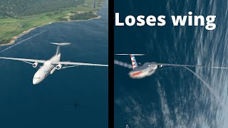 Experimental Plane Loses Wing | X-Plane Simulator Session screenshot 5