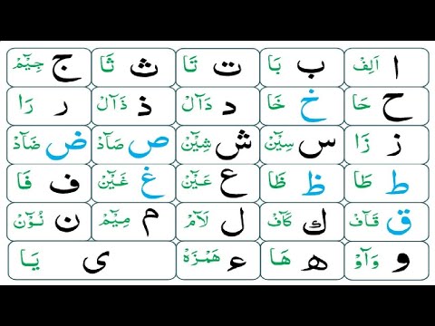 حروف تہجی نظم کے ساتھ Alphabet Huroofetahajji Quranlearnin ا ب ت ث 