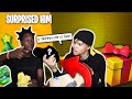 SURPRISING MIAMITHEKID WITH A CHRISTMAS GIFT A SUBSCRIBERS SENT TO HIM!! *PRANK*