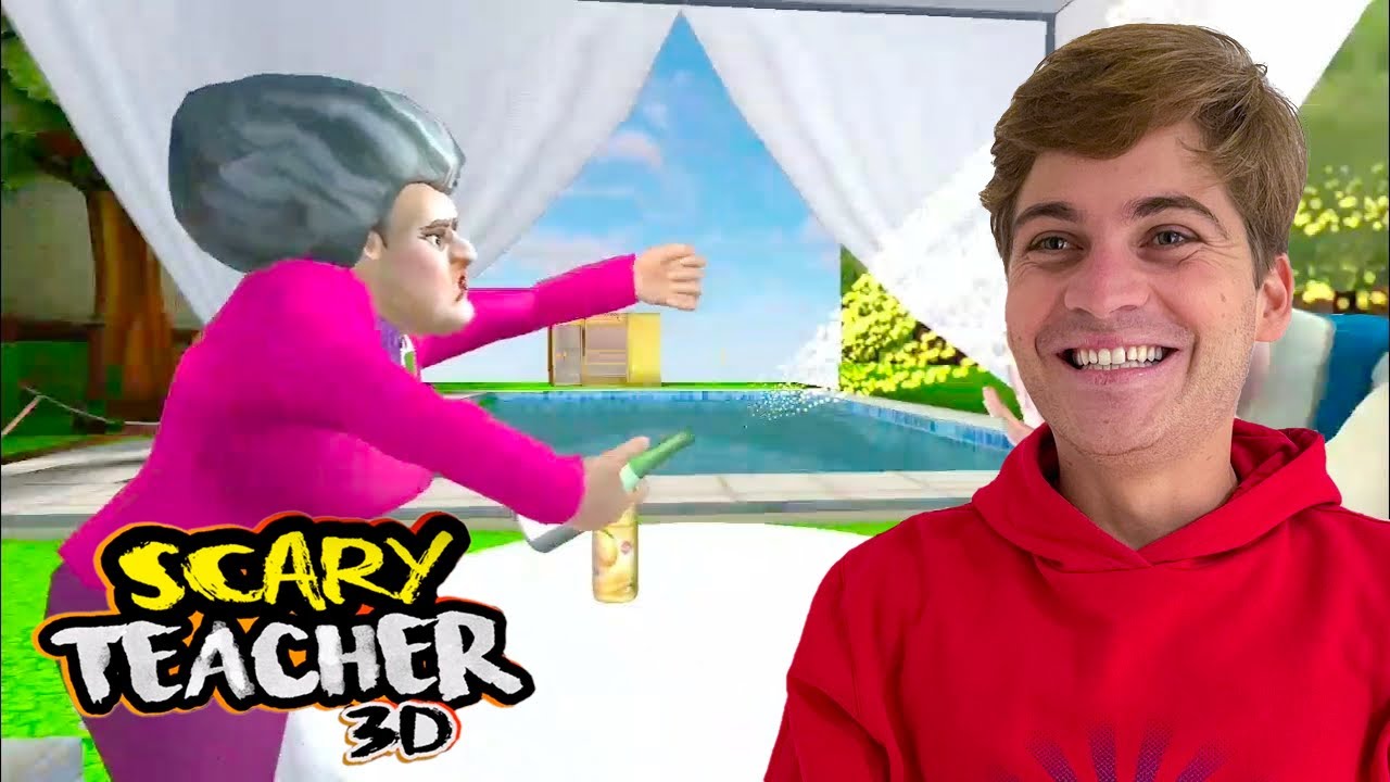 DEMOS UM BANHO DE CHAMPANHE NA SCARY TEACHER!!
