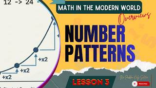 Common Number Patterns: Arithmetic, Geometric, Growing Sequences | Lesson 3|Math in the Modern World