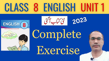 8Th Class English New Book 2023 Unit 1 Exercise || Tolerance of the Rasoolullah || SNC, Chapter 1