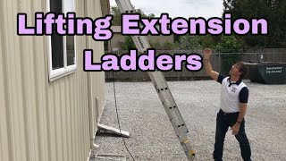 Lifting an Extension Ladder and Safe Climbing Practices Warsaw, Syracuse, Goshen, Columbia City