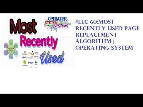 #Lec 60:Most recently used page replacement algorithm | #Tutorial for operating system(GATE/UGC/NET)