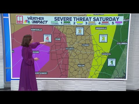 Severe storms this weekend in north Georgia | What to know - YouTube