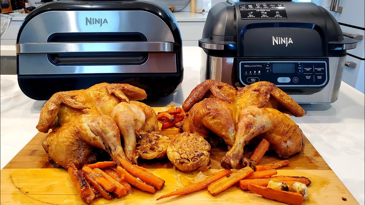 Original Ninja Foodi Grill VS Ninja Foodi Smart Grill XL Spatchcock Chicken  Battle 