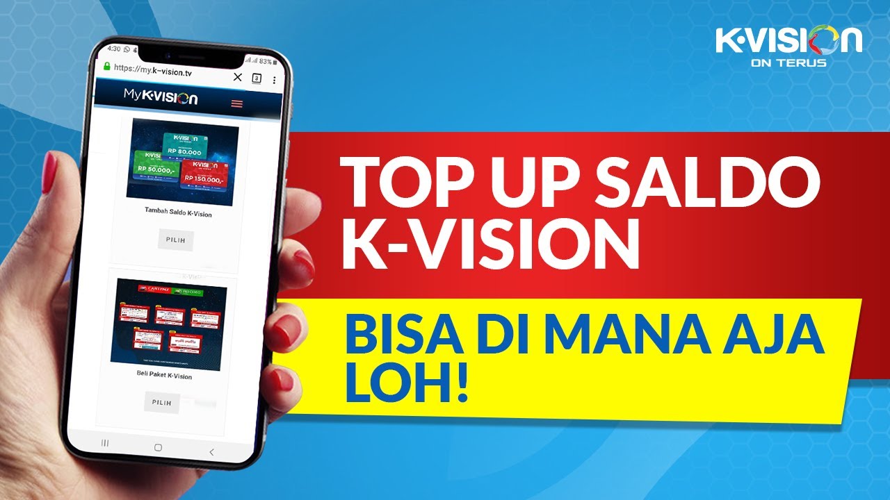DETAIL CARA TOP UP SALDO KVISION VIA WEBSITE YouTube