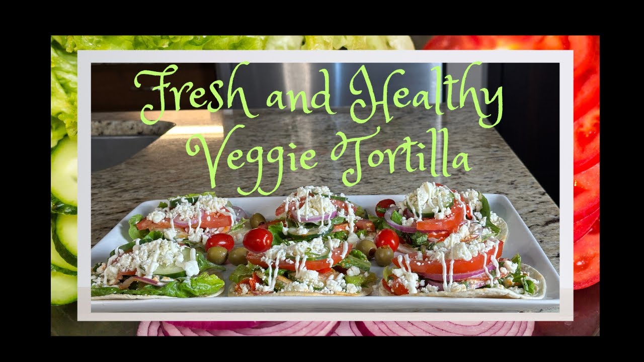 This Veggie Tortilla with Hummus & Feta = PERFECTION