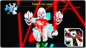 Fatal Error sans Obby Creator