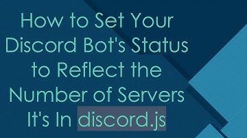 How to Set Your Discord Bot