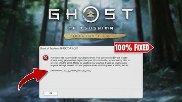 How To Fix Ghost of Tsushima 0x887A0001 : DXGI__ERROR_INVALID_CALL Error | Ghost of tsushima Error