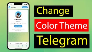 How to Change Chat Color Theme on Telegram App? screenshot 2