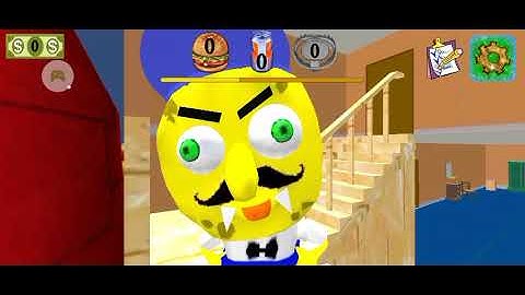 Neighbor Sponge. Scary Secret 3D sur mobile (iOS,)Android