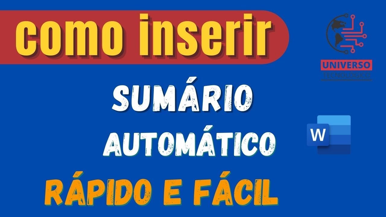Como Fazer Sumário Automático no Word: Tutorial Passo a Passo [2025 ...