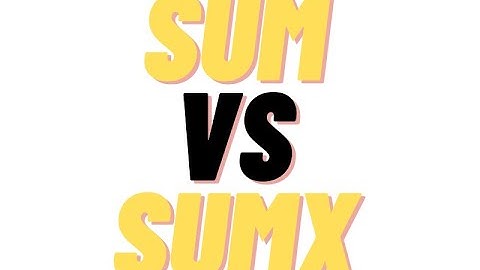 Power BI SUM Vs SUMX | Dax Functions