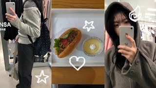 느좋 브이로그 제출합니다. 옷 사고..빵 먹고..암튼 바쁜 대딩🏃‍♂️ ✩ 야끼소바 빵 ✩ 겨울 옷 구경하다 코트 사버림 ✩