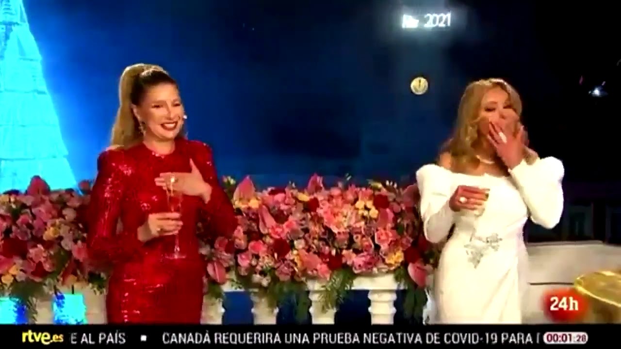 24H TVE | Campanadas 2020-2021 con Anne Igartiburu, Ana Obregón y Beatriz Pérez Aranda - 01.01.2021