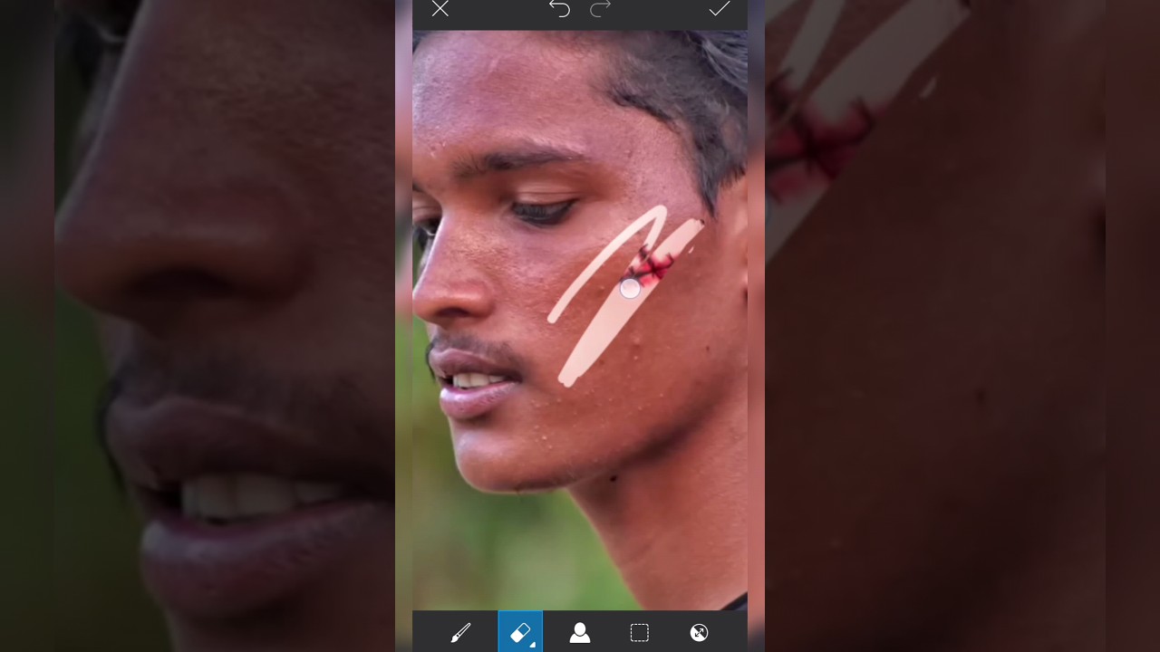 Sad broken photo editing 