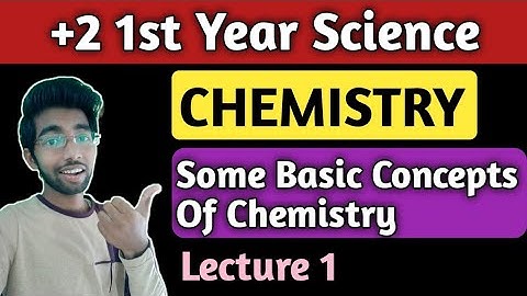 Plus two first year chemistry | Plus two science | Some Basic Concept Of Chemistry