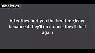 Dax's lyrics - I Don't want another sorry (ft Treppie redd)