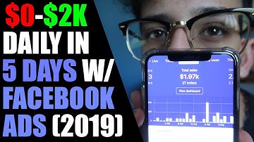 How I Scaled A Dropshipping Store $0-$2,000 Daily In 5 Days