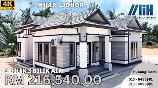 RUMAH 3 BILIK 3 BILIK AIR  - MUAR , JOHOR