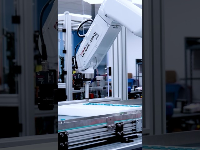 Modular #robotic solution automating vial singulation and handling #shorts #automation #fanuc