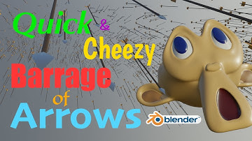 Blender 2.82 : Barrage of Arrows - Particle Simulation