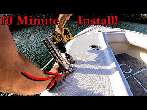 Easiest Boat ROD HOLDER Install Ever!! Learn This TRICK Now!!! 