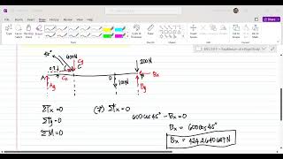 [ENS 231] Equilibrium of a Rigid Body - Example 1