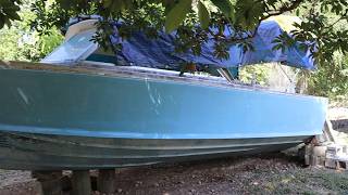 Saving the Soul of Greece, DIY Bertram 25 Rest. : Ep. 82 - Prepping and sanding for bulkhead inst.