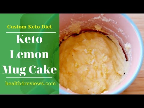 Keto Lemon Mug Cake Recipe | Keto Diet Recipes | Custom Keto Diet #195