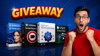 New Paid Software Giveaway News 2026 | AI Photo Editor, Screen Recorder, WinOptimizer & Video Editor screenshot 1