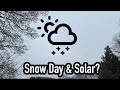 Snow and Solar Panels? Will my panels produce in snow?