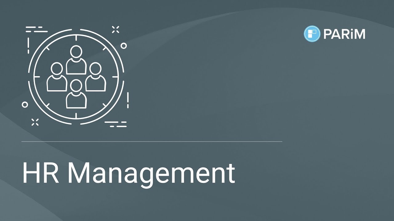 HR Management Solution in PARiM - YouTube