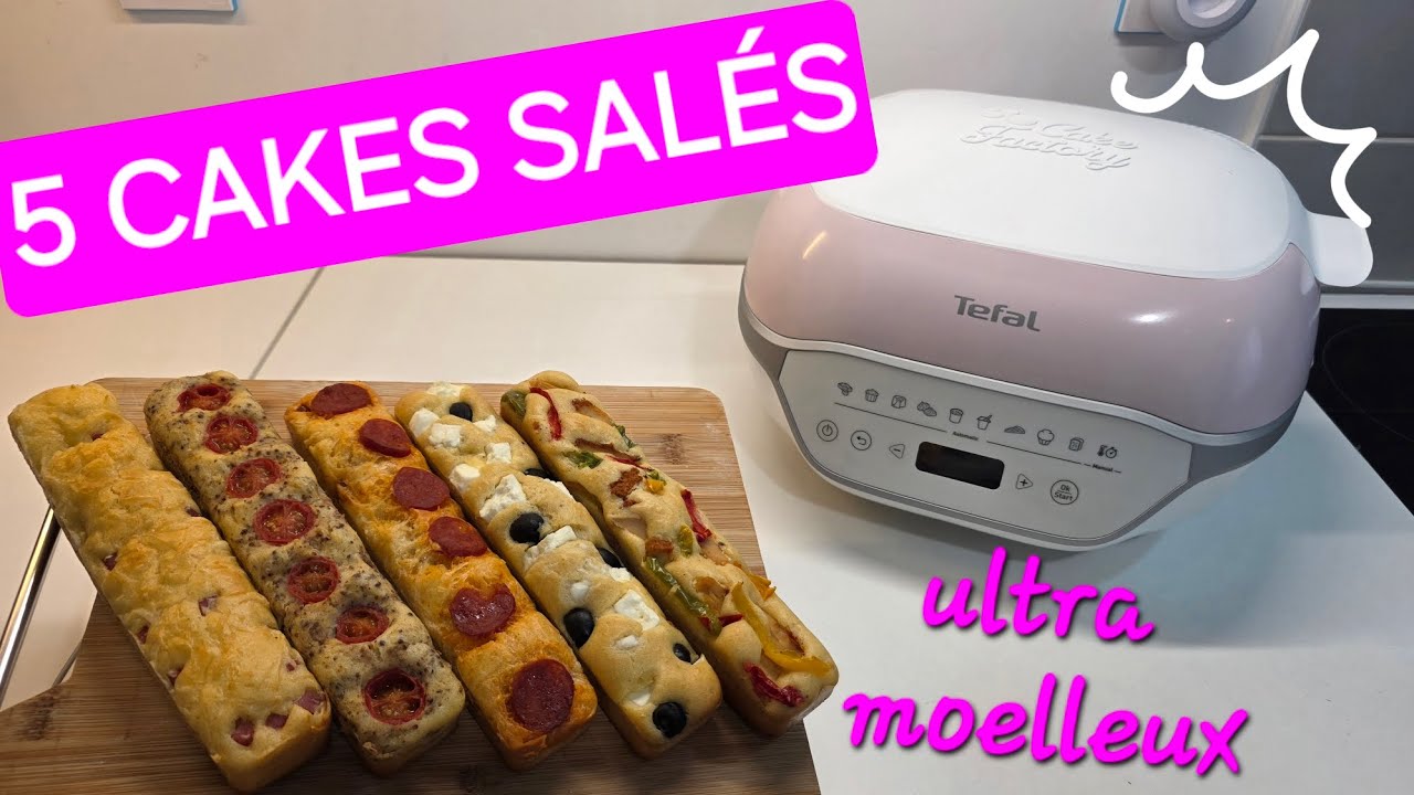 5 mini cakes salés ultra moelleux - jambon, thon, chorizo | Cake Factory Infinity