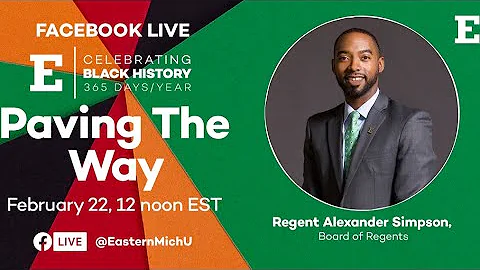 EMU Black History 365 with Regent Alexander Simpson