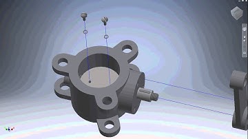 Pillangószelep összeszerelés | Butterfly valve assembly in Autodesk Inventor 2016