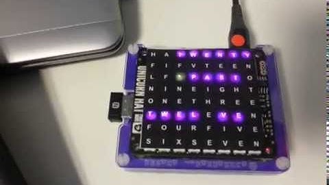 Unicorn Hat Word Clock