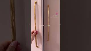 Why I Chose Unlacqured Brass #kitchenhardware #homeinspo #interiordesign